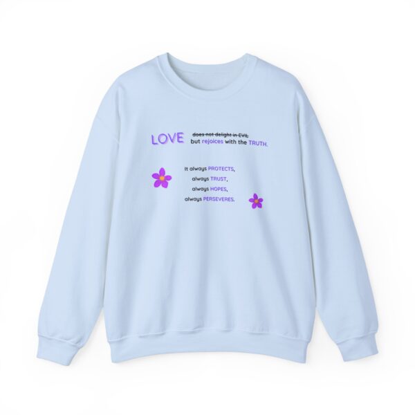 Purple Love Flowers Sweatshirt - Unisex