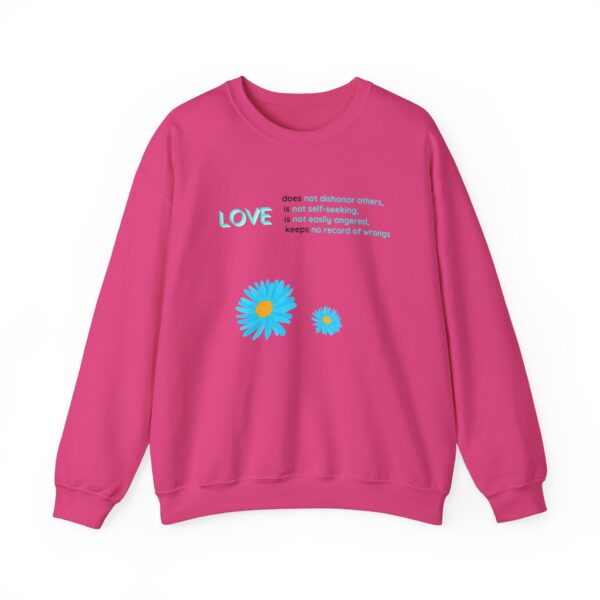 Blue Love Flowers Sweatshirt - Unisex