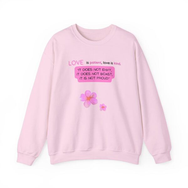 Pink Love Flowers Sweatshirt - Unisex