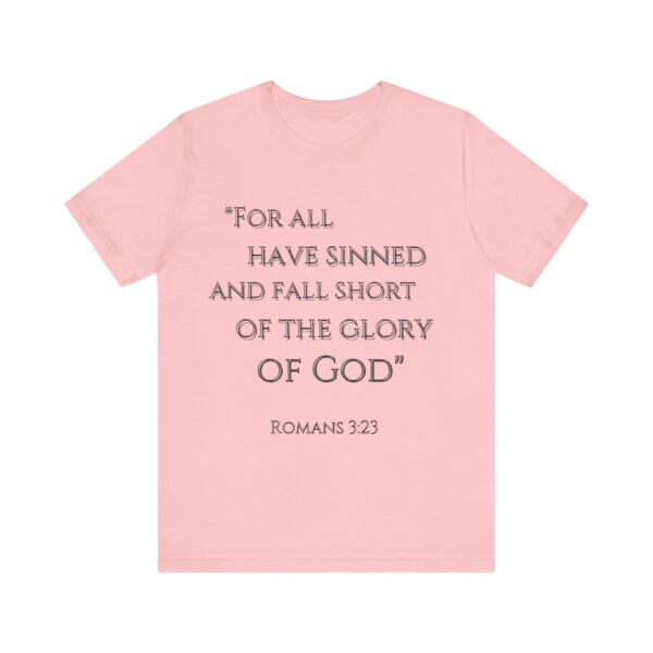 a pink t-shirt with text on it